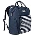 Produktbild anndora City Rucksack blau weiß - inkl. Laptopfach Polyester