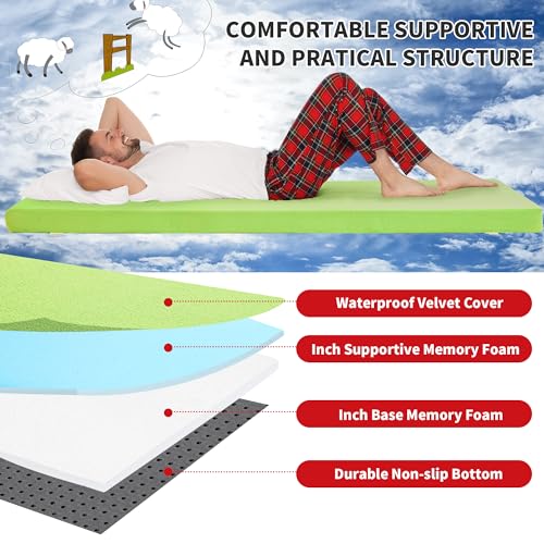 HOMBYS-Memory-Foam-Camping-Mattress-for-Outdoor-Sleeping-Roll-Up-Porable-Camping-Mattress-Pad-Mat-for-Travel-Truck-Bed-Tent