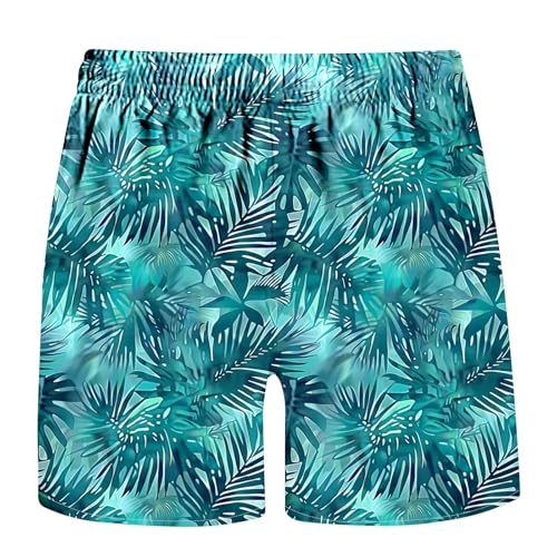 Beach Shorts for Men Casual Hawaiian Vacation Tropical Swim Pant with Pockets Trendy Palm Tree Graphic Party Shorts3