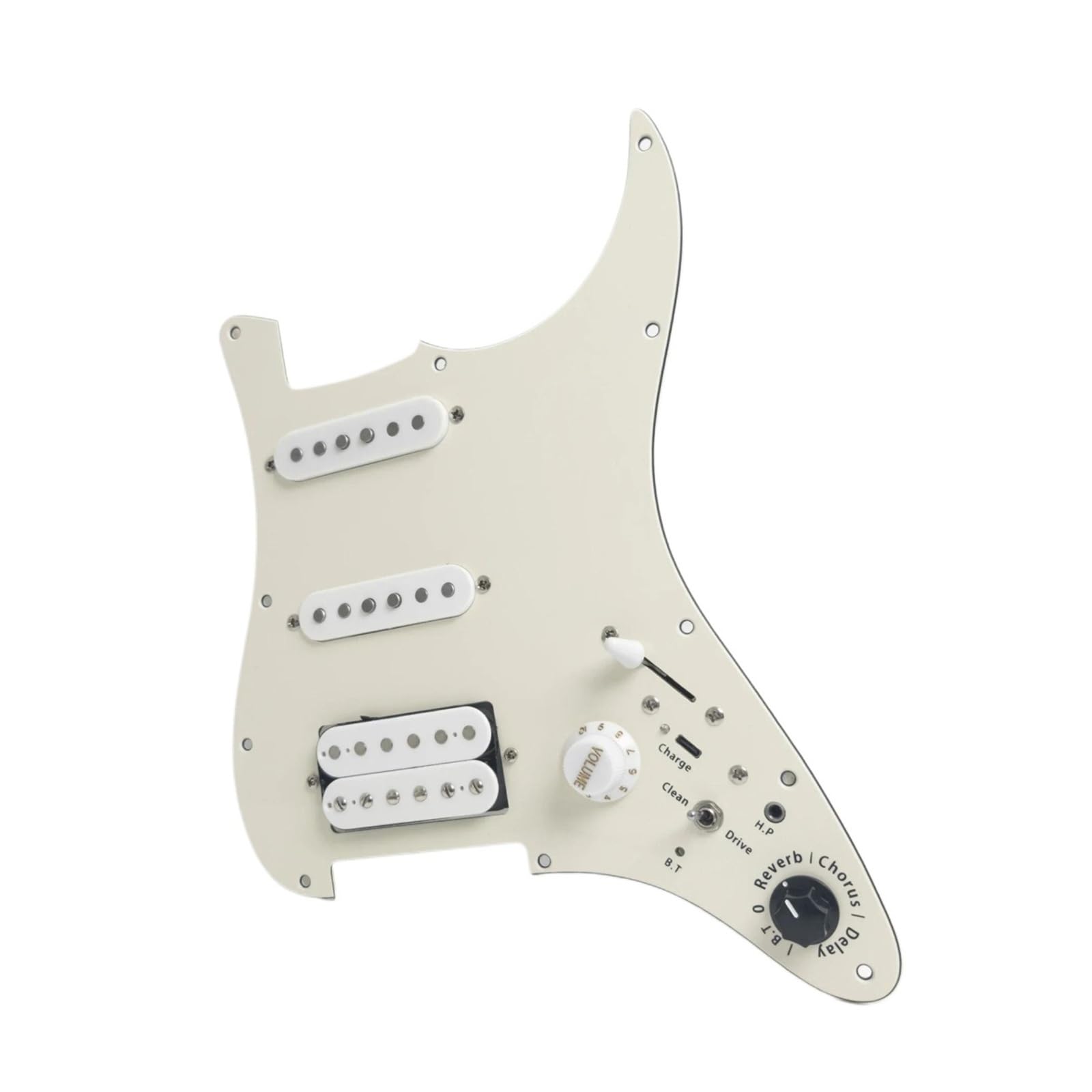 Pastillas de guitarra Pickguard Juego de golpeador de guitarra precableado con pastilla humbucker para guitarra eléctrica