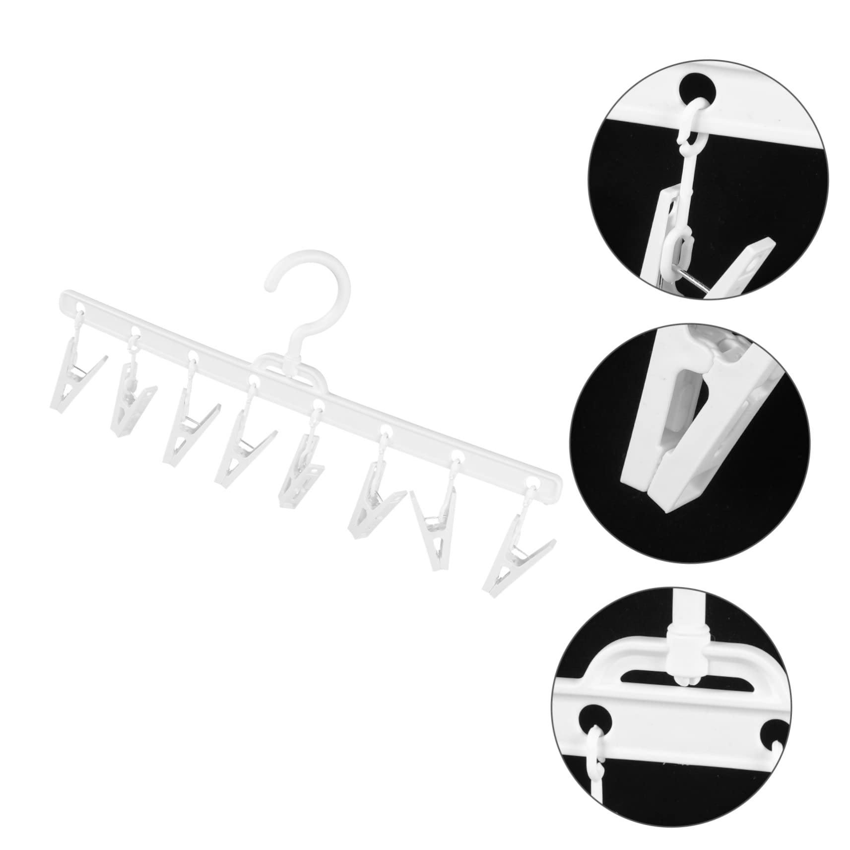 MAGICLULU 4piezas Organizador De Sombreros Multifuncional Colgador De Clips Soporte De Almacenamiento Para Bufandas y Accesorios Para Armarios