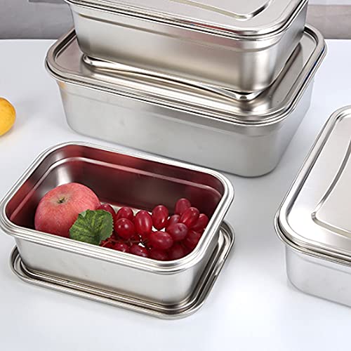 Lunc Boxes Scatola Airtigt Fres-Keeping in Acciaio Inossidabile, per la Famiglia, Adatta alla Borsa e allo Zaino Lunc