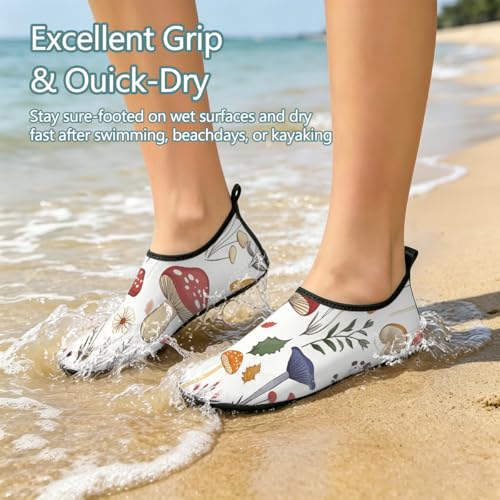 Zapatos deportivos acuáticos para playa con estampado botánico vintage 5