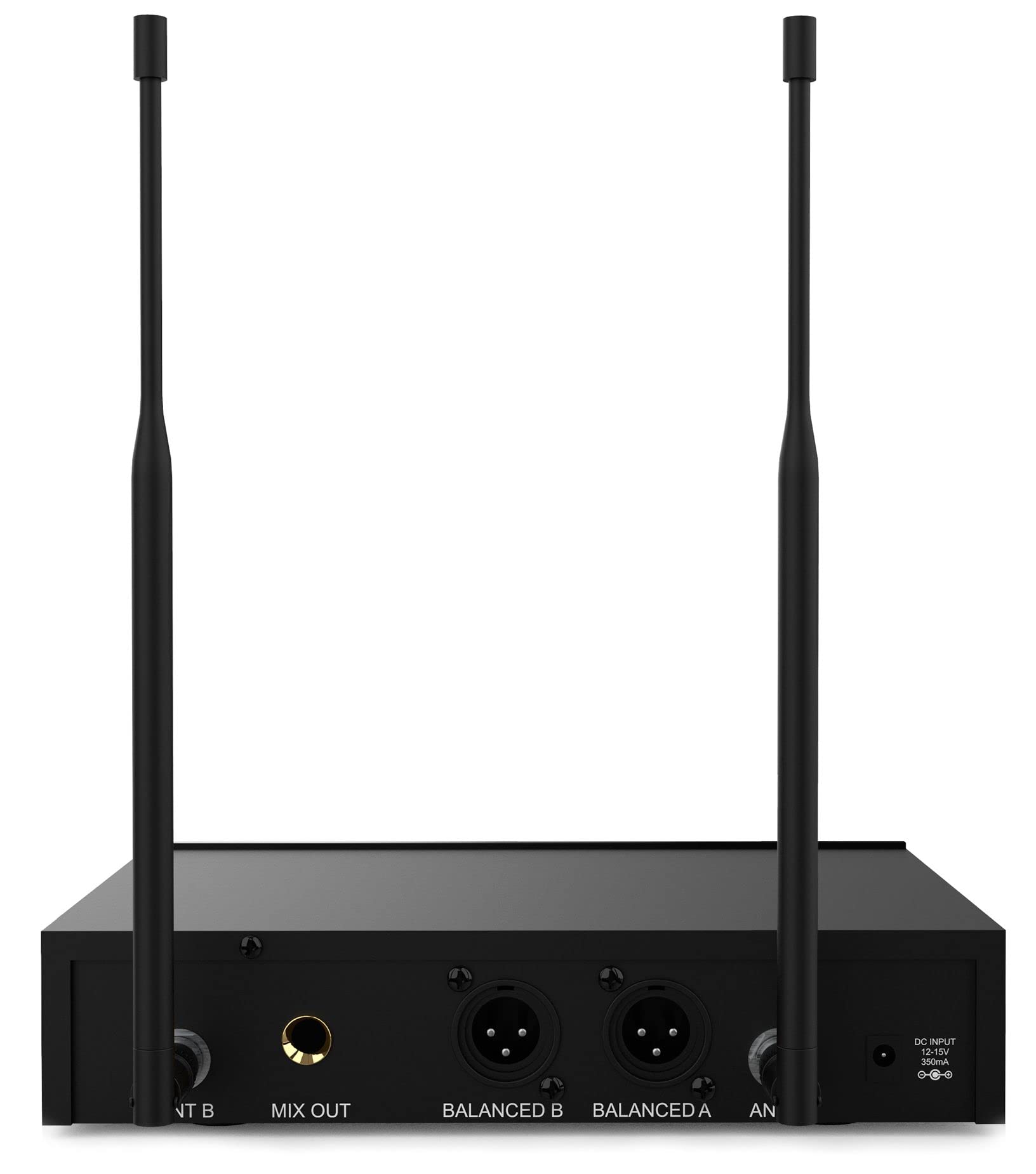 Audibax Sidney 1250 B Micrófono Doble Mano Profesional UHF Frecuencia B + Maleta