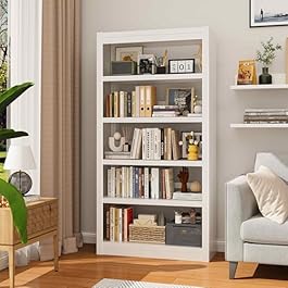 61″ H Metal Bookshelf,...