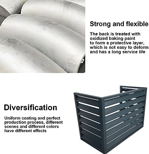 Sturdy Aluminum Anti-Theft Outdoor AC Unit Cover, Mini Split Air Conditioner Protection, Noise Reduction, Weather-Resistant, Durable Outer Material, Essential AC Accessory