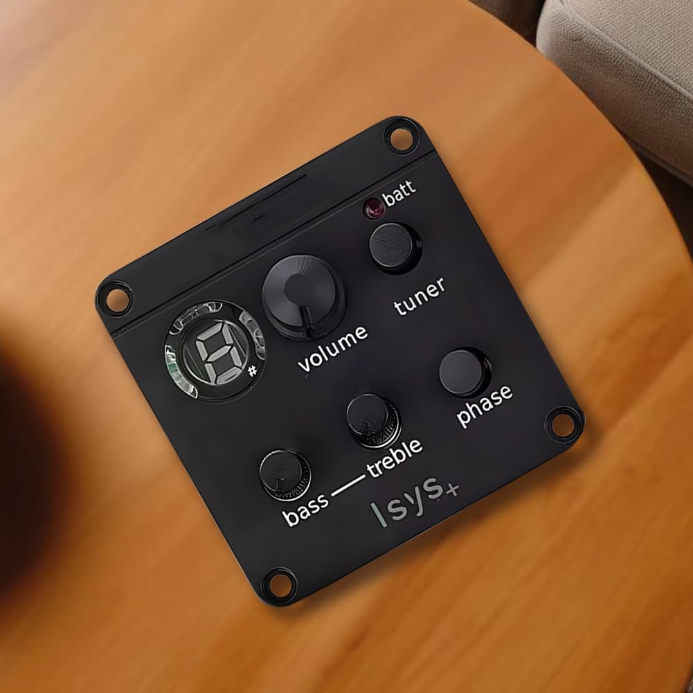 Pickup per chitarra acustica Sistema di preamplificazione a bordo Piezo Pickup Mic Blend Preamp Chitarra Acustica Classica Sintonizzatore EQ Pickup Piezo per ISYS+ Accessori