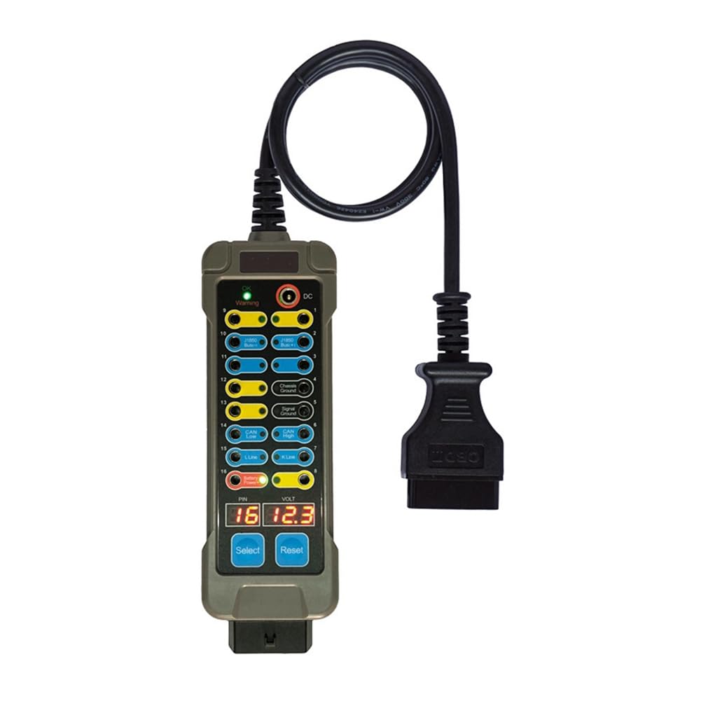 Breeshy Auto-Abzweigdose, automatisch, OBDII, OBDII, Breakout Box, Protokolldetektor für Auto, OBD2-Schnittstelle, Automonitor, mit Pin-Ausgangsbox