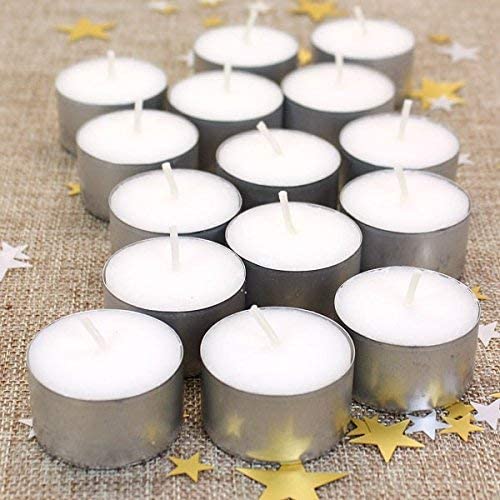 Swifft Creations Tealight Candles 100 Pure Wax, Unscented, Pack of 50