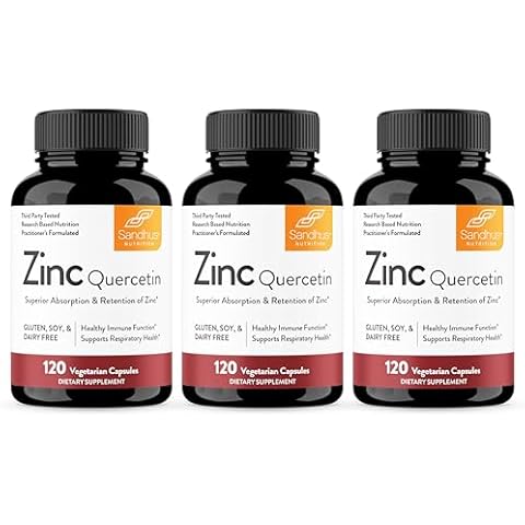 Sandhu's Zinc Quercetin 120 Capsules Cover