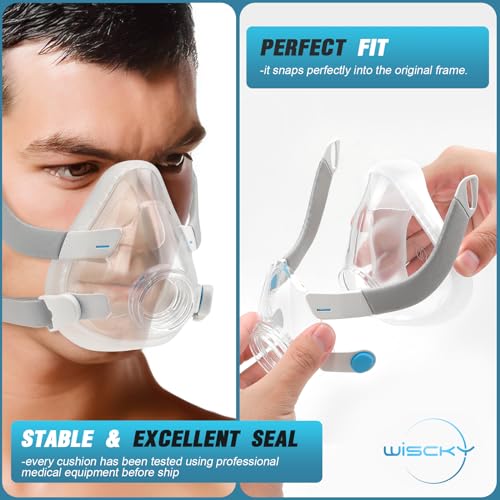 Image of F20 Replacement Mask Cushion Accessories Set, Includes Cushions, Headgear, Frame & Clips in One Pack, Reliable Seal & Perfect Fit Replacement Supplies 4 in 1(Medium)