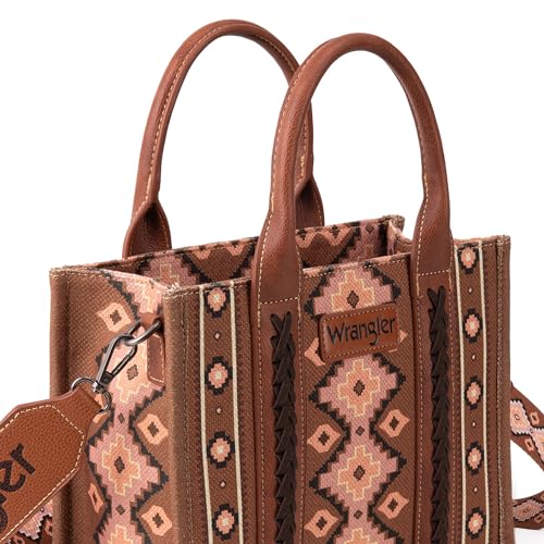 Image of Wrangler Aztec Tote Bag for Women Boho Shoulder Purses and Handbags