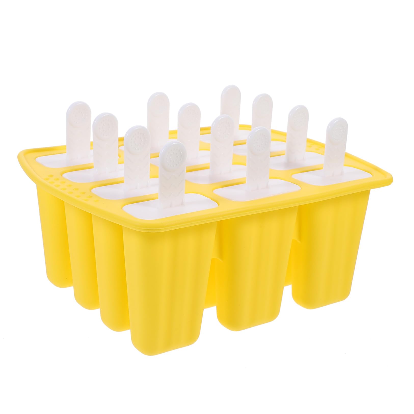 Mikinona Moule à Glace en Silicone, 12 Cavités, pour Jus de Fruits et Crème Glacée, Usage Maison et Bar, Été, Lot 1 Set