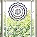 MaiYiYi DIY Cross Diamond Art Wind Chimes Kit, Double Sided Cross Flower Suncatcher Hanging Diamond Painting Art Wind Chime for Home Garden Patio Backyard Decor (7.87X7.87 in)