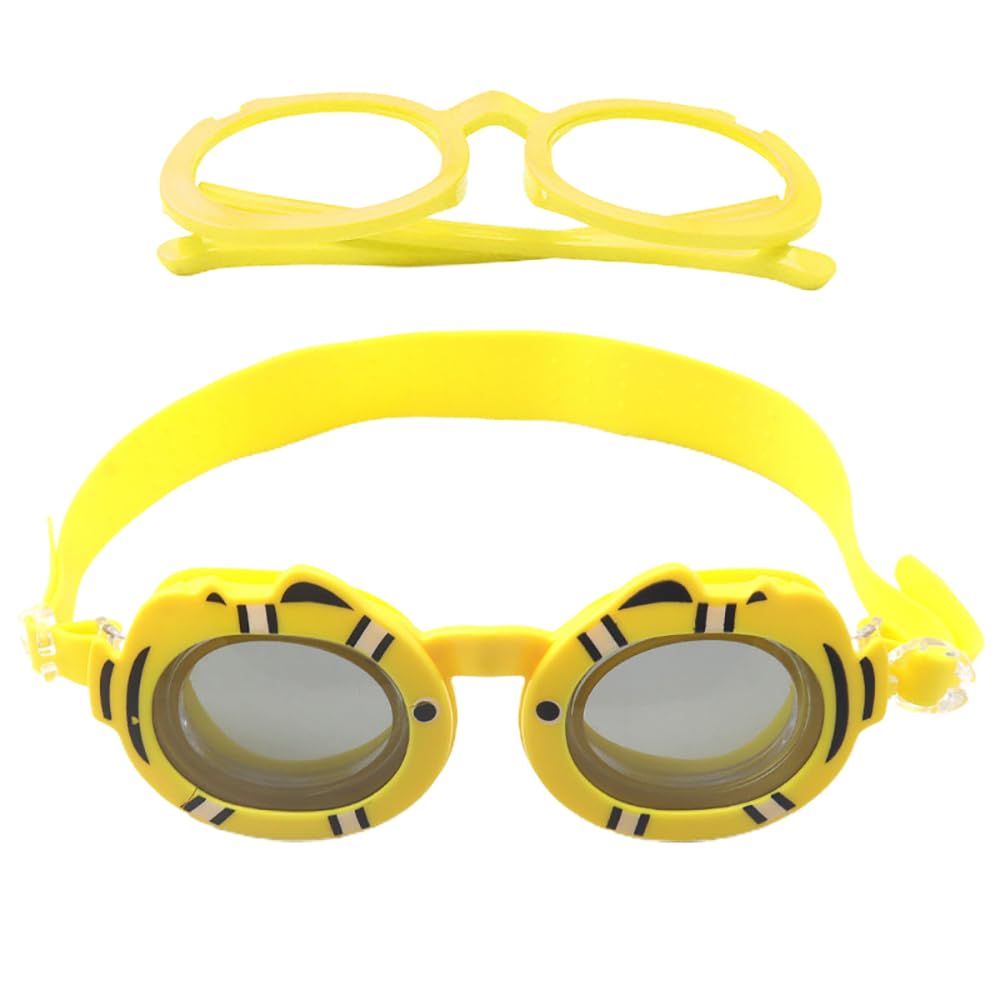 Little Surprise Box UNWRAP A HAPPY STORY Yellow Fish Dual Glass Frame Sun protection & Swimming Goggles for Kids, UV protected and Anti Fog.