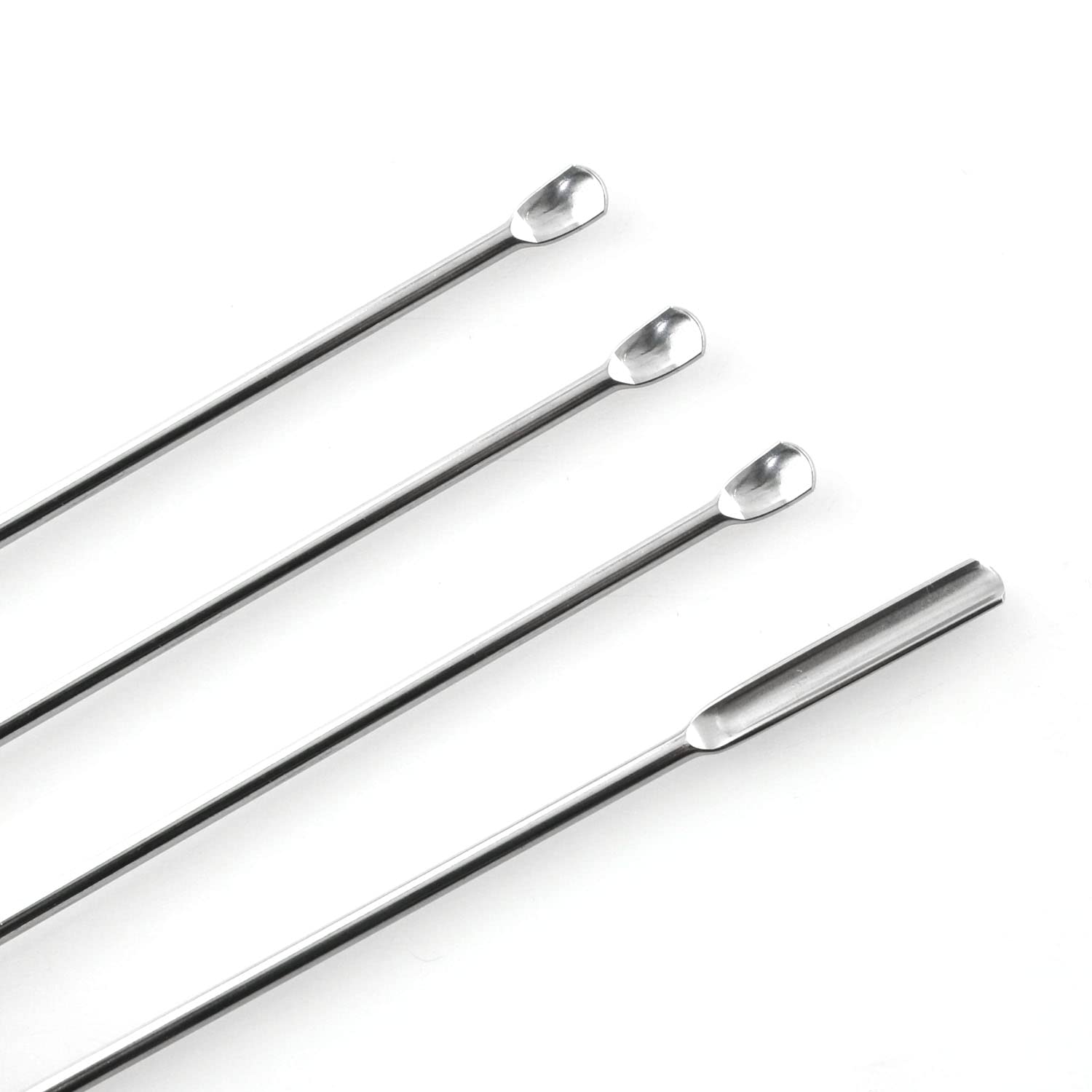 1Set of 3 Pcs Scientific Labwares Stainless Steel Double Ended Micro Lab Scoop Spoon Laboratory Equipment Half Rounded and Flat End Spatula Sampler — Amazon image 4