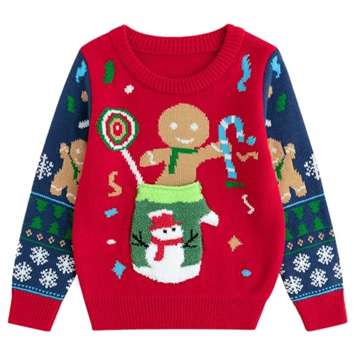 Image of Simplee kids Family Matching Christmas Sweaters, Ugly Pullover, 2T-2XL
