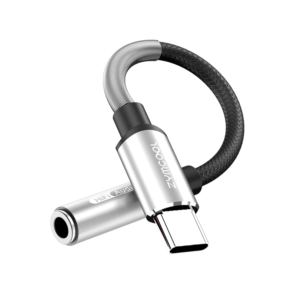 Type USB C to 3.5mm Female Adapter,USB C to Aux Audio Dongle Cable Cord Headphone Jack Compatible with Pixel 4 3 XL,Samsung Galaxy S21 S20 Ultra S20+ Note 20 10S10 S9 Plus,iPad Pro,Mate 30 Pro(Silver)