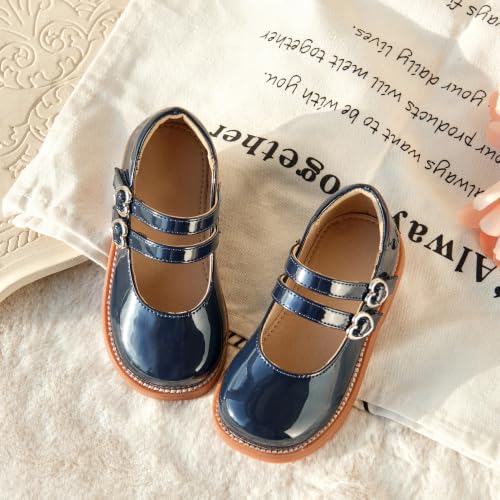 Image of GINFIVE Toddler Girls Mary Jane School Oxford Dress Flat Shoes for Wedding