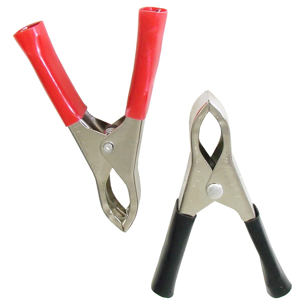 75 mm / 3" Crocodile Clips, Alligator Clamps, Electrical Cable Terminal Test Metal Croc Clips for Car Battery, Laboratory, Electric Testing, DIY