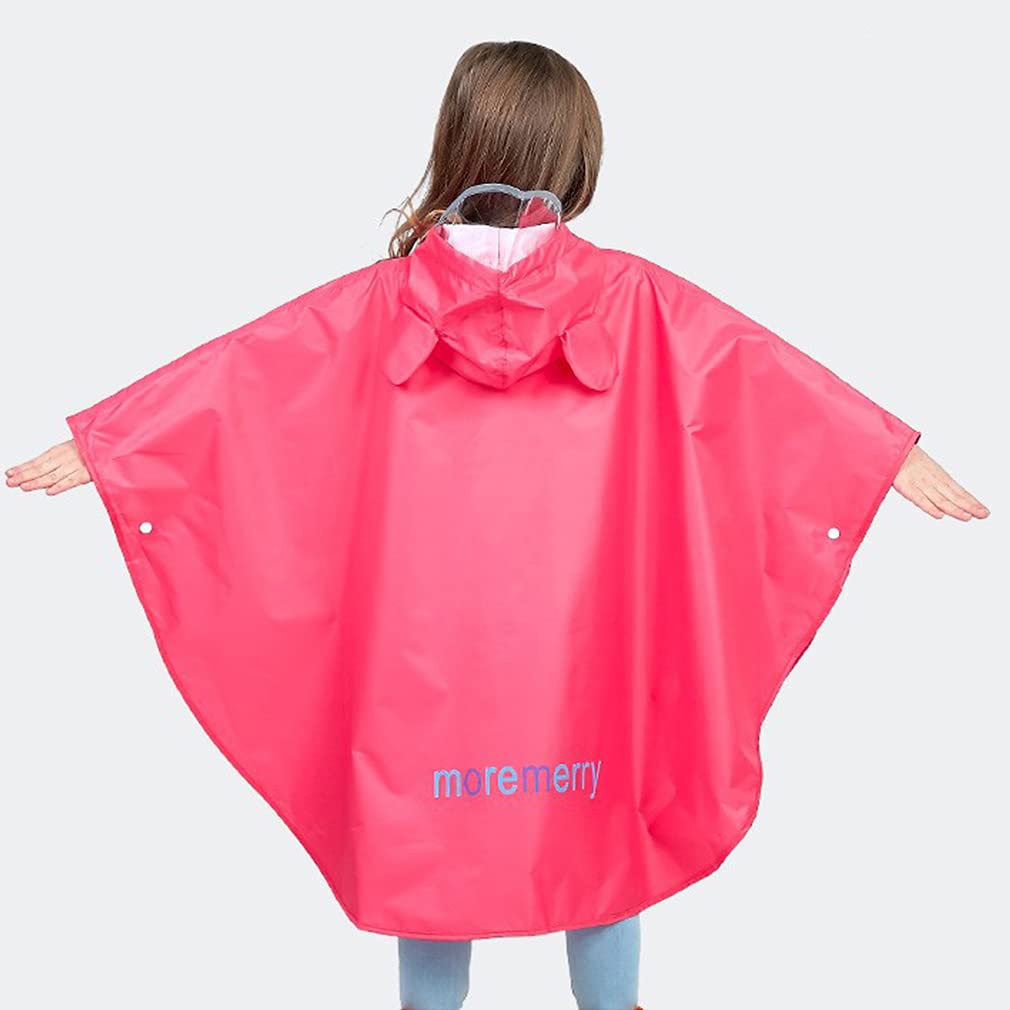 Wetry Poncho Pluie Enfant Cape de Pluie Manteau Imperméable Fille Garçon Veste Anti Pluie Léger Respirant et Réutilisable pour 75-170cm