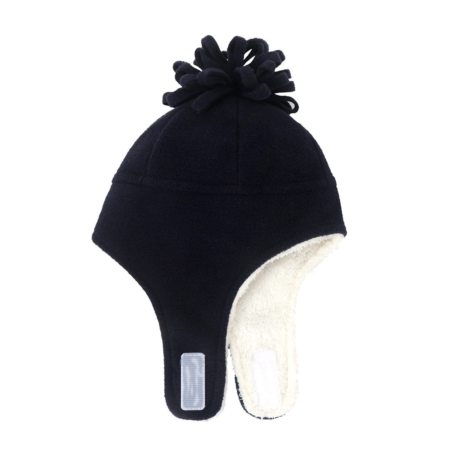 Gorro de Invierno Cálido Pack de 2 Cálidos Guantes de Invierno Fijo Y para Niños Gorros Gorros de Lana Gorros de Hombre Invierno/Navy/L
