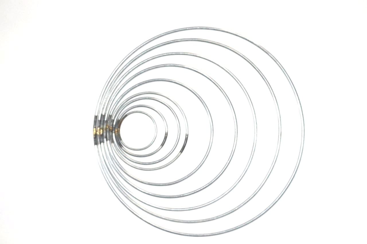 rph handicrafts metal hoop ring for crafts decoration | dream catcher | macrame | rings for arts & crafts projects 5 mm heavy ring (12 inch) 3 pcs
