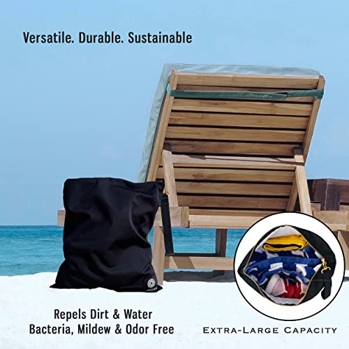 Ornadi X Large Waterproof Antimicrobial Wet Clothes Bag Inhibits Bacteria & Odor From Sweaty Gym Clothes, Travel Laundry & Swimsuits For Odor Free Traveling Made In Usa 17 X 23.5 Inch #TOP2