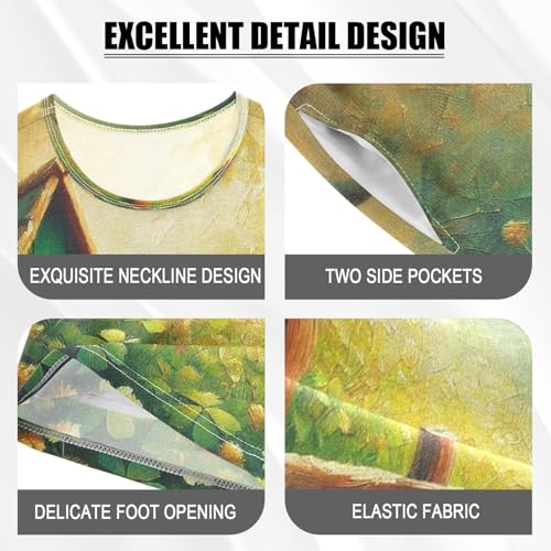 Cute Birdhouse St Patricks Cute Pajama Set Short Sleeve PJS 2 Piece Summer Pajamas Shorts Sets Cotton 5Y4