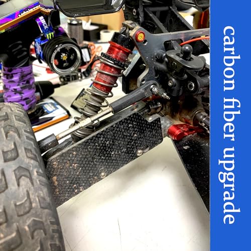 Image of Rear Mud Guards for Arrma 6S 1 /8 Kraton /Notorious /Outcast /Talion& | 1 /7 Fireteam /Big Rock,Rear Splash Flaps Parts Dirt Guard Dust,Stones Mud Protective Fenders Upgraded Replace-Carbon Fiber-A