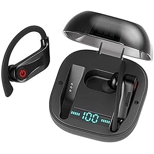 ARTSZY Draadloze Bluetooth-hoofdtelefoons in-ear oortelefoons draadloze oordopjes met microfoon draagbare laadkoffer hifi stereo fidelity draadloze oordopjes