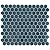 SomerTile Tribeca Hex 1" Glacier Blue 10.25" x 11.88" Porcelain Mosaic