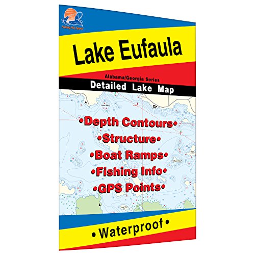 Lake Eufaula (Walter F. George Reservoir) Fishing Map, GA/AL Fishing Map