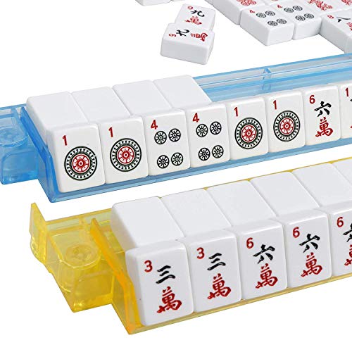 American Mah Jongg Complete Set , 166 Tiles with All in one Combo Rack with Soft Bag - Thumbnail 2