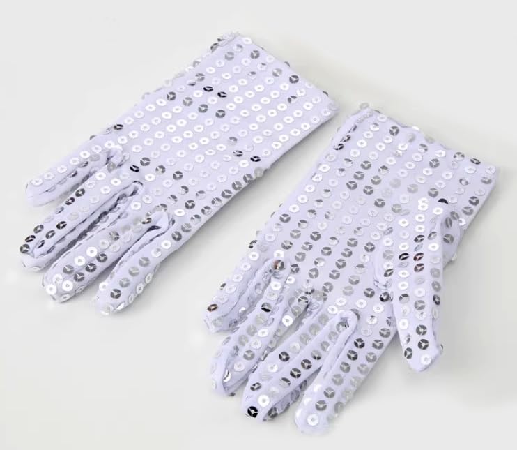 CRIZAN Sequin Glove Set, 4 Pairs, Kids, Adults, Holiday Party Dance Decoration4