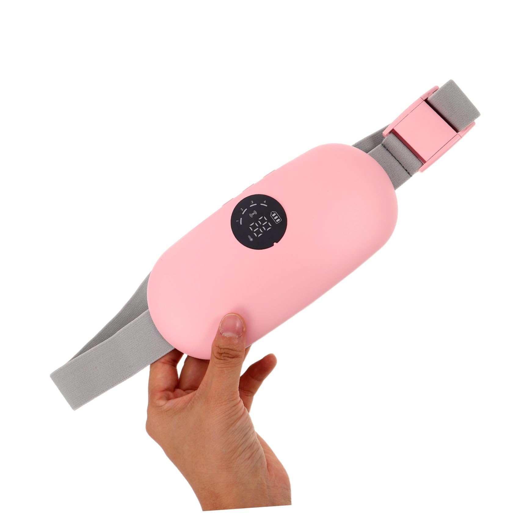 Beaupretty 1 Set Cinturón Térmico para Menstruación Almohadilla Térmica para Menstruales con Calentamiento Rápido y Vibración para Trabajo Viaje o Relajación en Casa