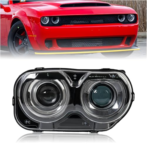 ZhenixAuto Headlight Assembly Fits for Dodge Challenger 15-21