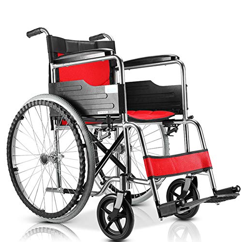 Lightweight TranMobile Lightweight Folding Aluminum Alloy Lightweight TranMobile air Ultra Light Portable Manual Travel Trolley with Padded Cushions and Widene