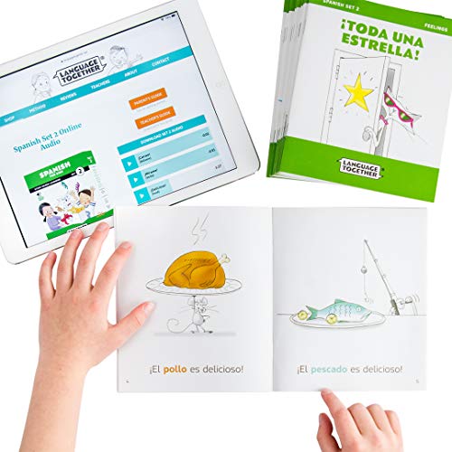 Spanish For Kids Set 2: 10 Beginner Spanish Reading Books For Kids With Online Audio And 100 More First Words: Learning Spanish For Kids Ages 3-8 By Language Together #TOP3