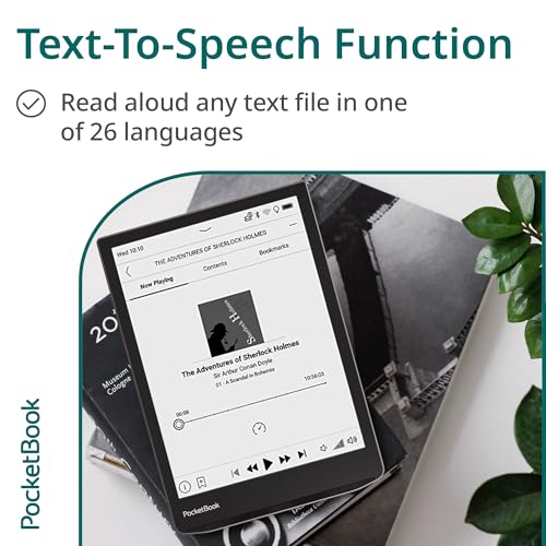 Image of PocketBook InkPad 4 | Eye-Friendly Audio & E-Book Reader | Large 7.8ʺ E-Ink Display | Anti-Scratch Protection | Text-to-Speech Function | Bluetooth | Built-in Speaker | SMARTlight | IPX8 Waterproof