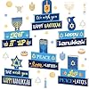 Suzile 6 pcs hanukkah wood sign hanukkah wooden block farmhouse rustic menorah hanukkah decorations chanukah party supplies for festive home table decor holiday centerpieces gifts  urban country home decor