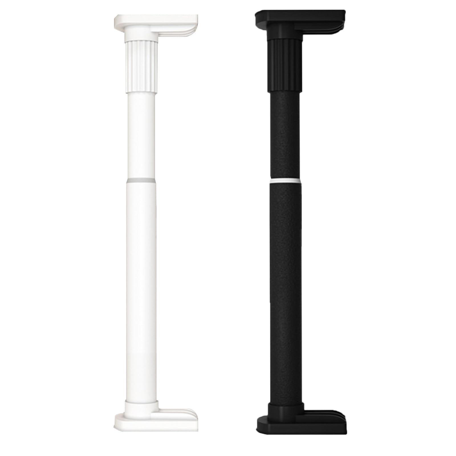 Inless - Barra de ducha de acero sin taladro, extensible para baño, cocina, se adapta a ID 27/32 mm, color blanco