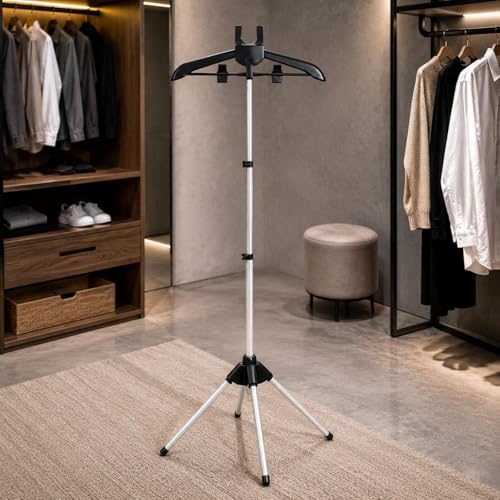 Perchero de vapor portátil estan inpendien para ropa 8