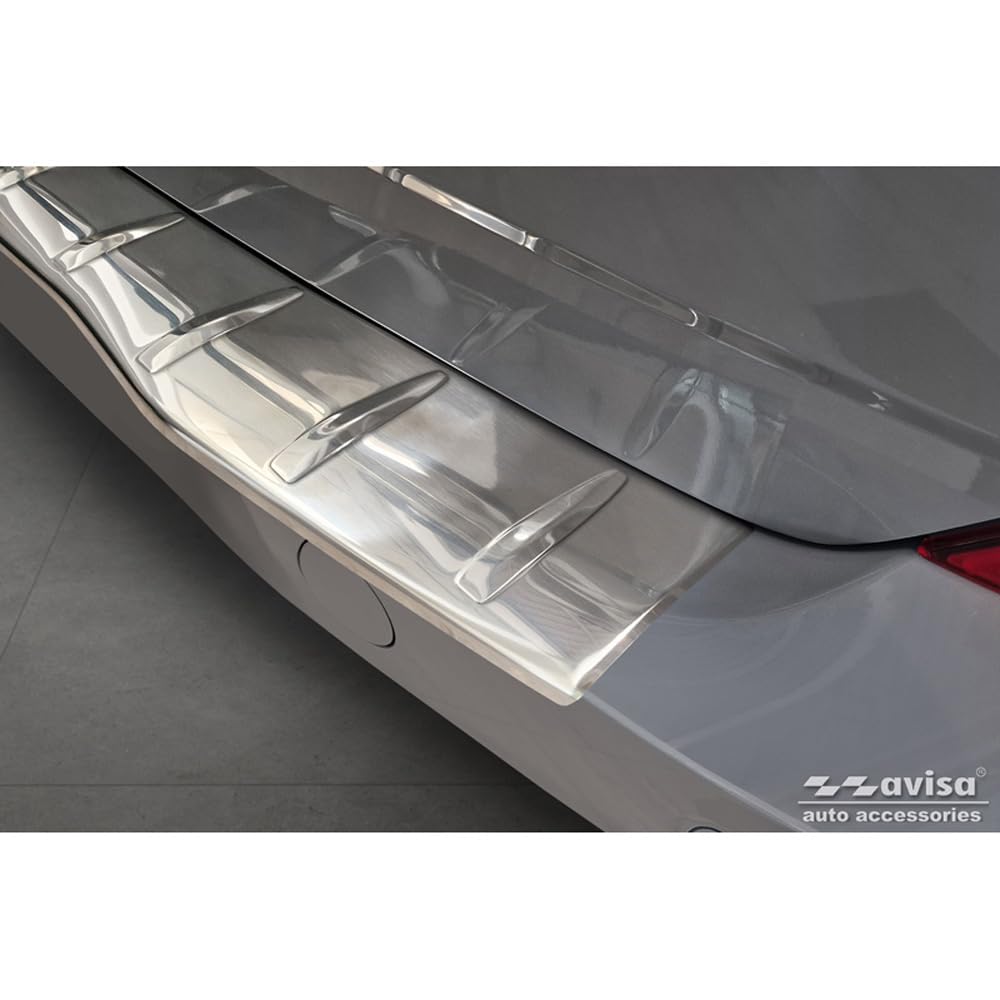 Avisa Protezione paraurti Posteriore in Acciaio Inox Compatibile con Ford Transit Custom 2023- 'Ribs'