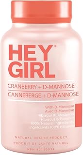 Cranberry with D-Mannose Capsules - Fast-Acting UTI Supplement - Cleanse & Flush Impurities - with Natural D-Mannose Powder, Cranberry, Hibiscus & Dandelion