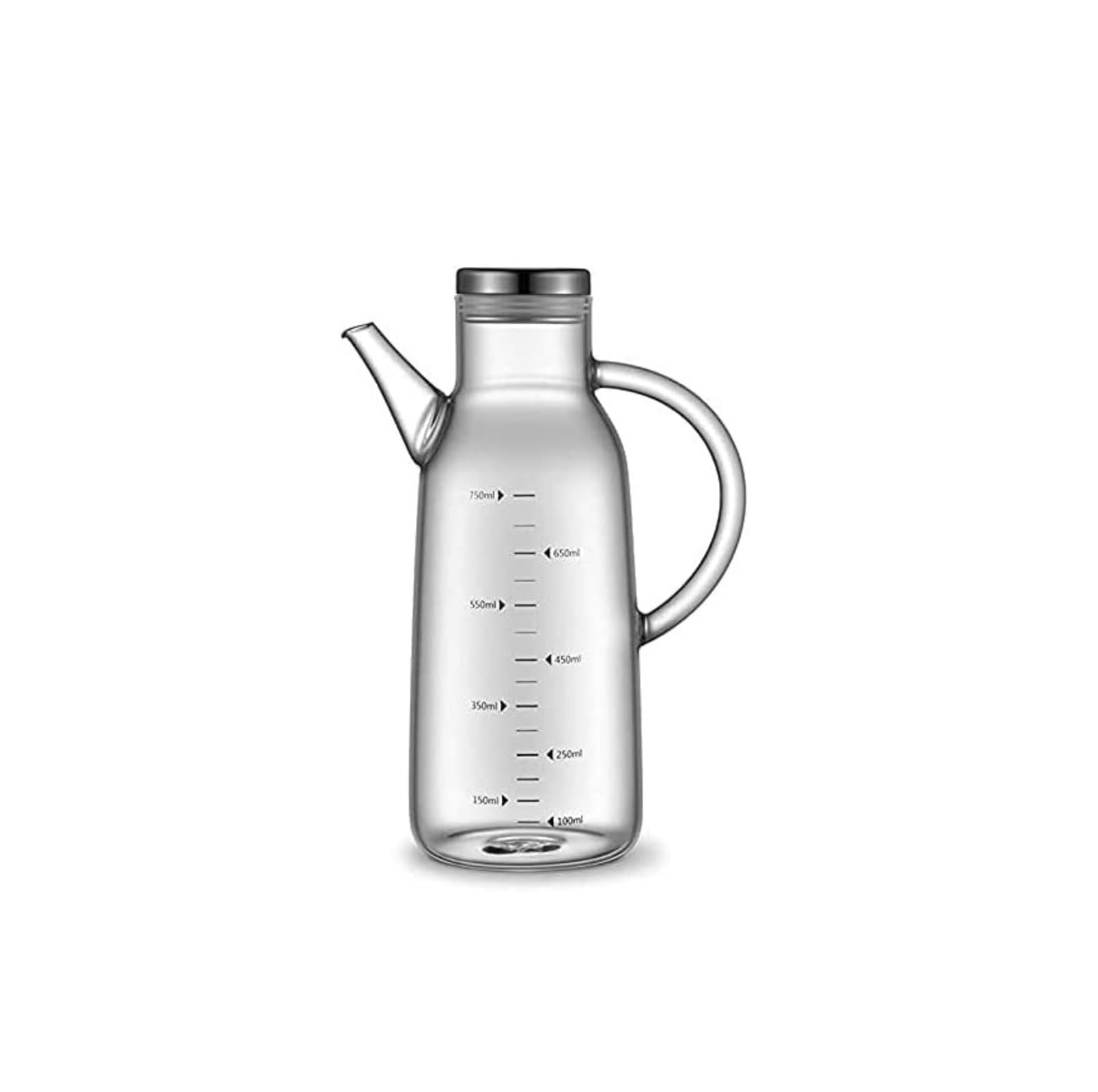 Distributore di Olio e aceto, Bottiglie di Olio per Cucina e Bottiglia di aceto con Coperchio e Manico Naturali, Contenitore da Cucina da 550 ml (750 ml)