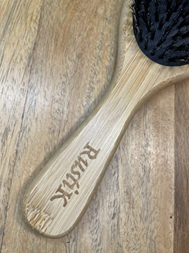 Boar-Bristle-Oval-Hair-Brush-by-RustiK-Bamboo-Eco-Friendly-Detangling-Nylon-Soft-Pin-Scalp-Massaging-Anti-Static-Paddle-Brush-Woodcrafted-For-Men-and-Women