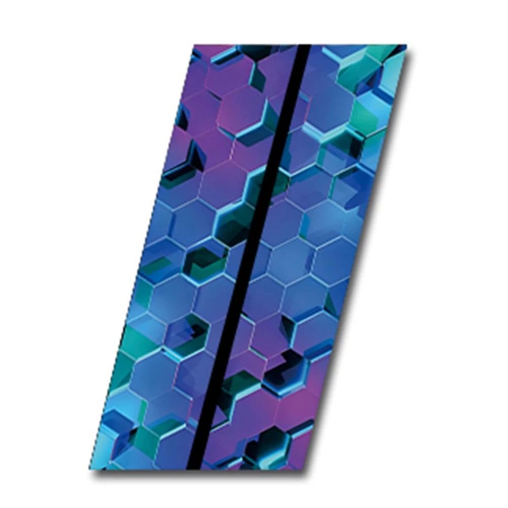 Bertdcx C Ar B-Pillar Waterproof Decal For Honeycomb Diy Door Pillar Sticker Auto Parts(C)