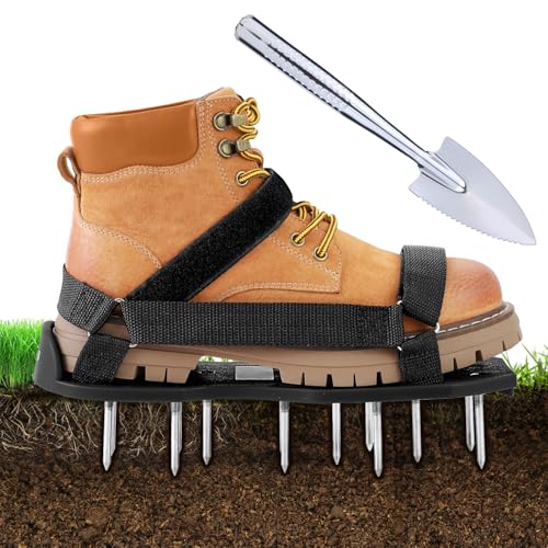 Ohuhu Arieggiatore Prato Scarpe Chiodate per areazione Prato e Giardino, Arieggiatore Scarpe,...