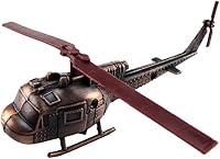 Vista 1 de Treasure Gurus Metal UH-1A Helicóptero Miniatura Réplica Die Cast Sacapuntas